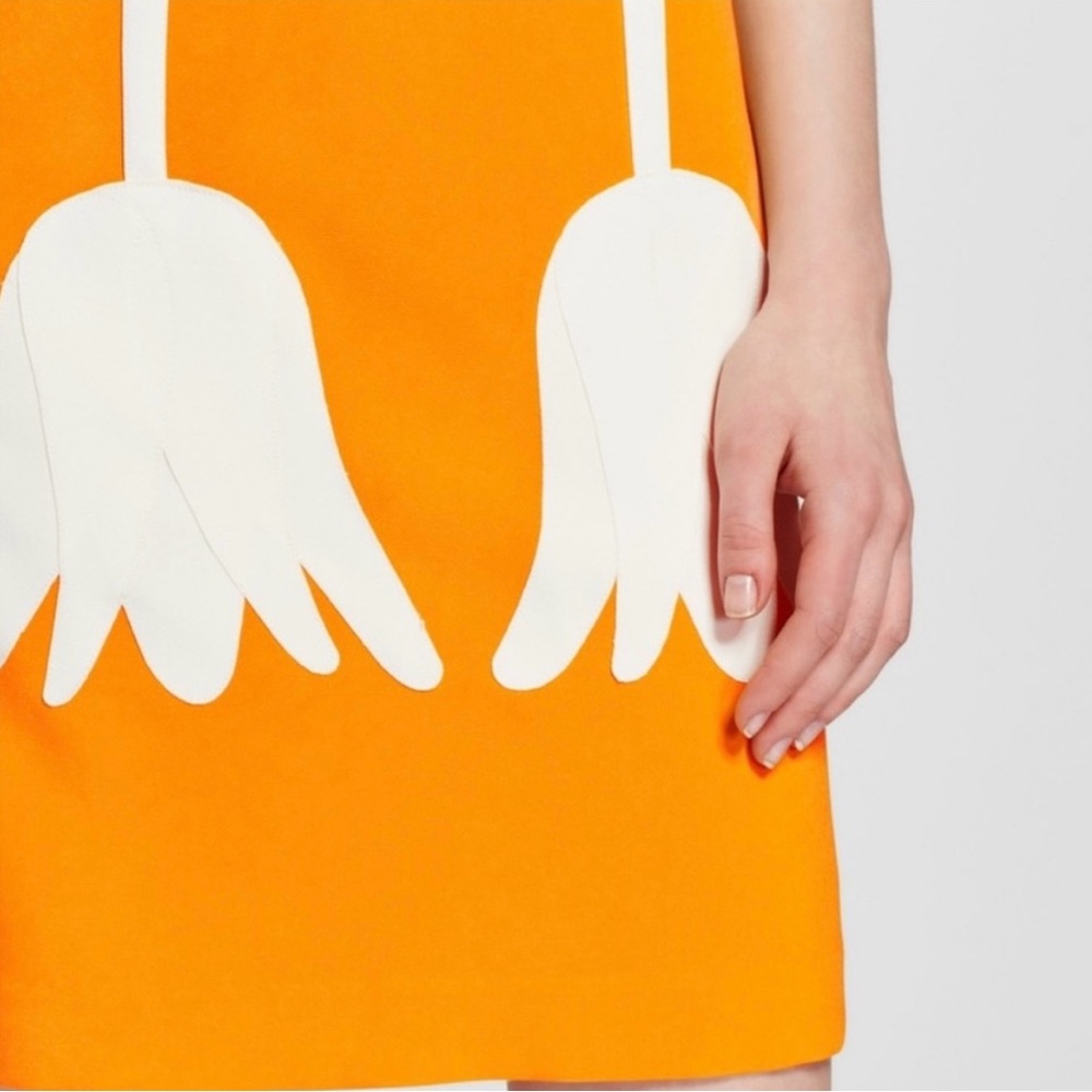 VICTORIA BECKHAM for Target Sleeveless Shift Dress Marigold Yellow Size Medium - Picture 11 of 13